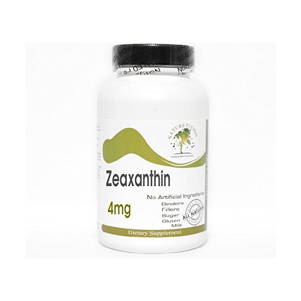 Naturetition Supplements Zeaxanthin 4mg ~ 200 Capsules - No Additives