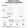 Compact Hand Dryer for Bathroom＆Small Business, 110V-130V, White