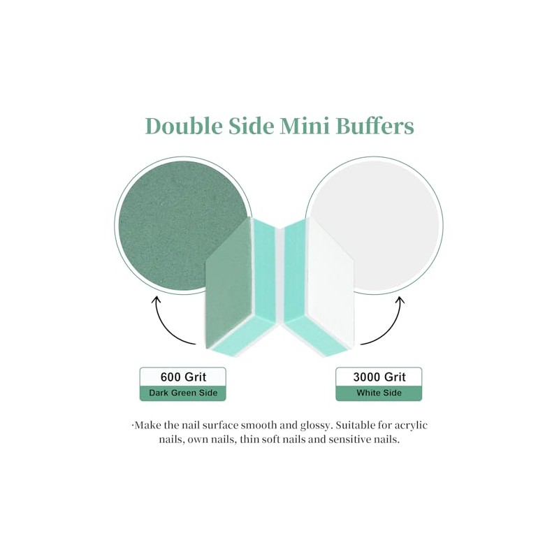 100 Mini Nail Buffer Block - Buffer Block Nail File,