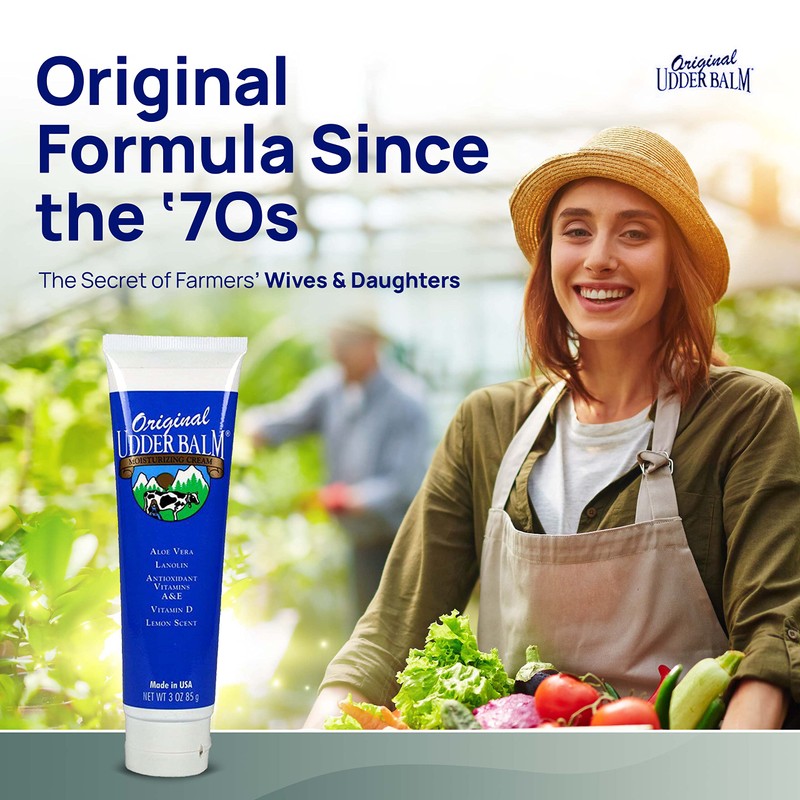 Original Udder Balm Tube - Made in USA - Lemon