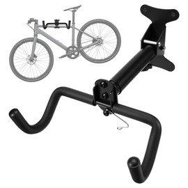 Afcabakila Bike Wall Mount Hanger, Adjustable Horizontal Wall Mount Bike Storage Rack, Metal Hook Holder for Garage/Home, Bikes Rack Garage Walls Mounts for Road, Mountain, And Hybrid Bikes