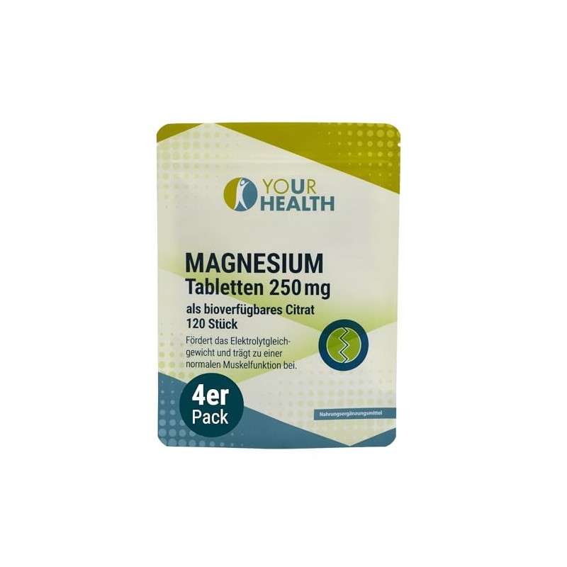 MAGNESIUM 250 mg, als bioverfügbares Citrat, vegan und frei von