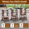 COSYLAND Toddler Standing Tower - Adjustable Height Toddler Kitchen Stool