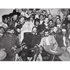 ART.COM Wall Photographic Print General Pancho Villa and Emiliano Zapata with Comrades in the National Palace, Mexico City, 16" x 12"