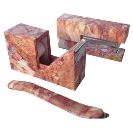 Cosa Nova Marble Print Stationery Set (Stapler, Tape Dispenser & Staple Remover)