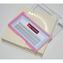 PINK PEPPER Self Eyelash Extensions, For Partial Tsukema Parts, DIY, Matsueku, Flare, 10 Bundles (0.4 inches (11 mm)