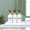 Shampoo and Conditioner Dispenser Set, Refillable Bathroom Shampoo and Conditioner