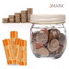 J MARK 20-Count Preformed Quarter Coin Roll Wrappers - Heavy