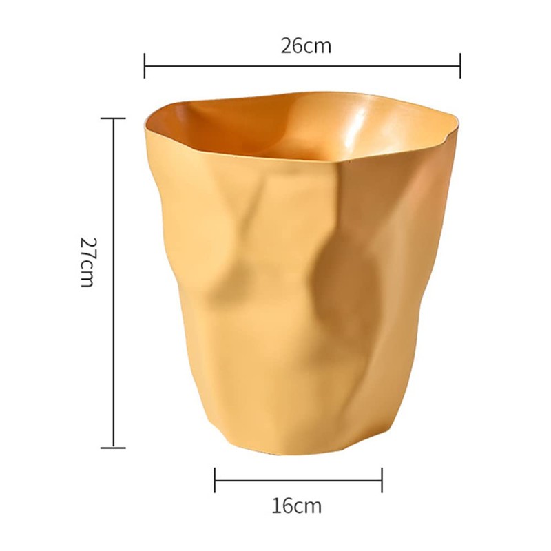 Ailler Plastic Waste Paper Bin Office Bedroom Irregular Eco Friendly