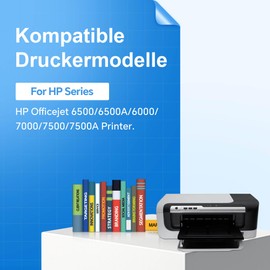 Nestink 920xl Printer Cartridges (2 Black 1 Cyan 1 Magenta 1 Yellow) Compatible HP920 920 XL HP 920xl Printer Cartridges Compatible with HP Officejet 6000 6500 6500A 7000 7500 7500A Printer