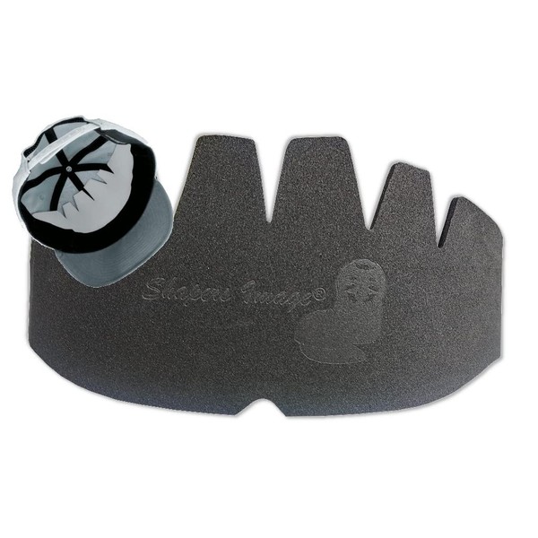 Shapers Image 3 Pk + 1 Free Black Baseball Caps Crown Inserts Liners for Snapback Support and Fitted Dad Caps