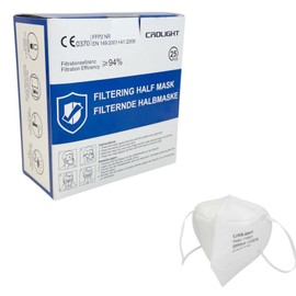 CRDLIGHT 25 x FFP2 Masks EN149:2001 Mouth Guard Individually Packed Respirator Mask