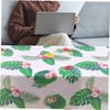 LABRIMP Decorative Tropical Leaf Tablecloth and Oil Resistant for Parties