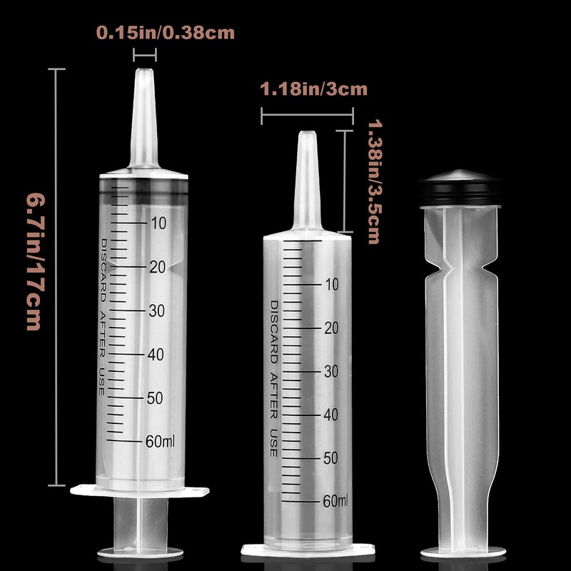 Gufastoe 5 Pack 60ml Syringe-s for Industrial & Scientific