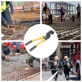 Gdrasuya10 Hydraulic Rebar Cutter, Pro Hydraulic Rebar Cutter Handheld Steel Bolt Cutting Tool 12 Ton HY-22 4-22mm