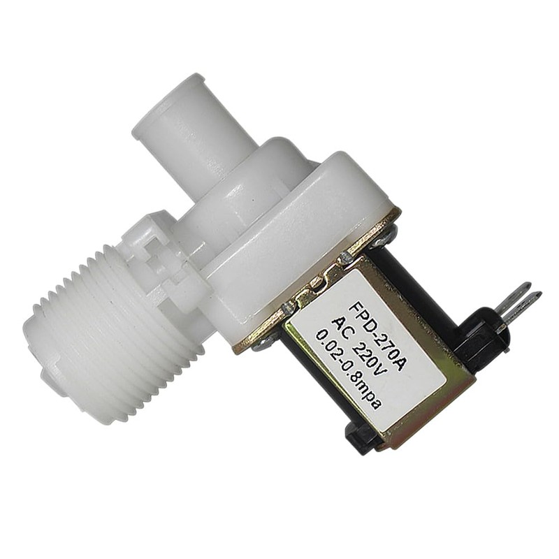 Plastic 3/4" Water Inlet Feed Solenoid Valve AC 220V Normally