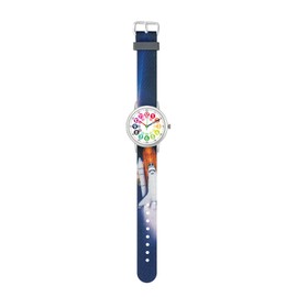 ITOOZYNN Kids Watch for Girls and Boys,for Children's Toddler Learning Time and Easy to Read Time, Adjustable Watch Strap for Ages4~11 (Blue Rocket)