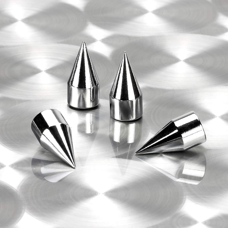 Pilot Automotive Pilot IP-2049 Spiked Chrome Finished Valve Caps, 1