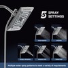 ELLO&ALLO Rain Shower Head with Handheld Spray, Rainfall Shower Head