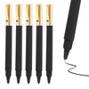 Yuxinrong 6 Pack Gel Pens Black 0.5 mm Medium Point