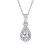 Gem's Beauty Women's Jewelry Moissanite Necklace 1 Carat 925 Sterling