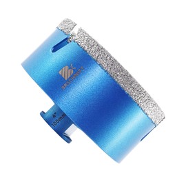 4 Inch Diamond Core Drill Bit for Porcelain Tile Ceramic Marble Granite Drilling,BRSCHNITT Vacuum Brazed Diamond Hole Saw with 5/8-11 Thread