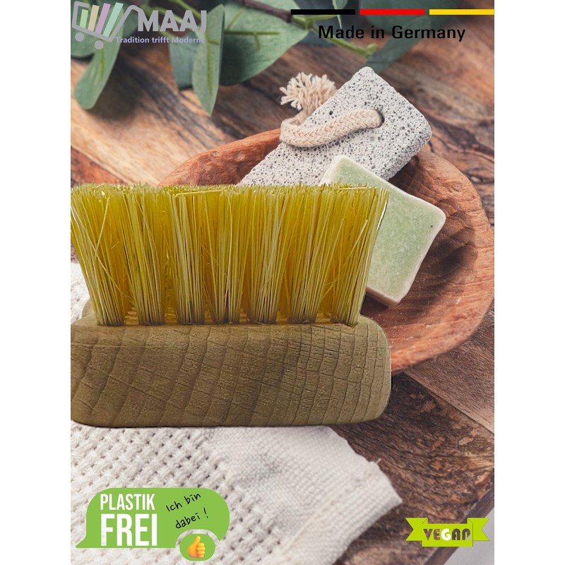 Maaj Set of 2 Nail Brush/Hand Brush, 14 cm, Wood