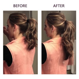 RUNATURE Ponytail Extension Human Hair Dark Brown Highlights Light Brown Remy Ponytail Extension Real Hair Straight Clip in Ponytail Hair Extension 100 Gram 22 Inch