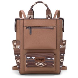 Wrangler Convertible Backpack with Adjustable Strap for Women:_C-Light Brown