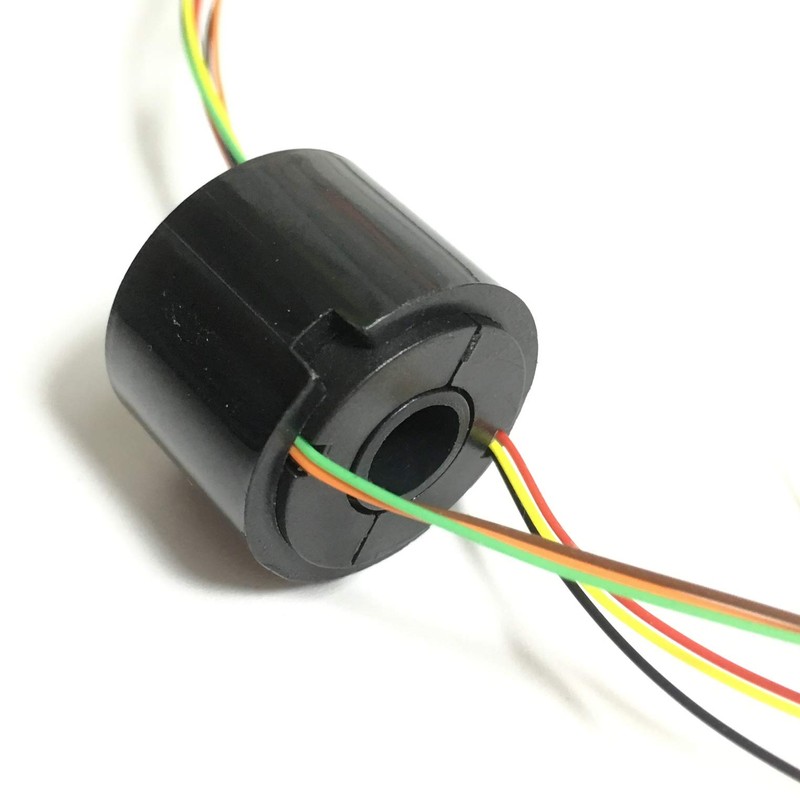 Taidacent Hollow Electrical Slip Ring 2/4/6/12 Wires Collector Ring Conductive