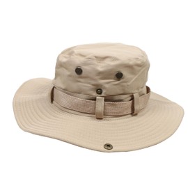 Men Women UPF 50+ Sun Protection Boonie Bucket Hat – Wide Brim Fishing Hat with Neck Flap (US, Alpha, One Size, Camel)