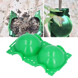 Natudeco 10 Pieces Air Layering Propagation Kit, 12cm Plant Propagation Ball, Root Growth Controller, Rooting Sprouting Equipment Box, Green, for Home Gardening