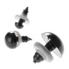 dophee 20Pcs Black Plastic Safety Eyes with Washers, Craft Eyes,