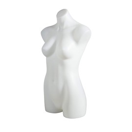 Econoco Female 3/4 Torso, No Arms, Milky White