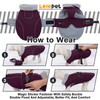 Lelepet Warm Dog Coat Waterproof Dog Jacket for Large Dogs