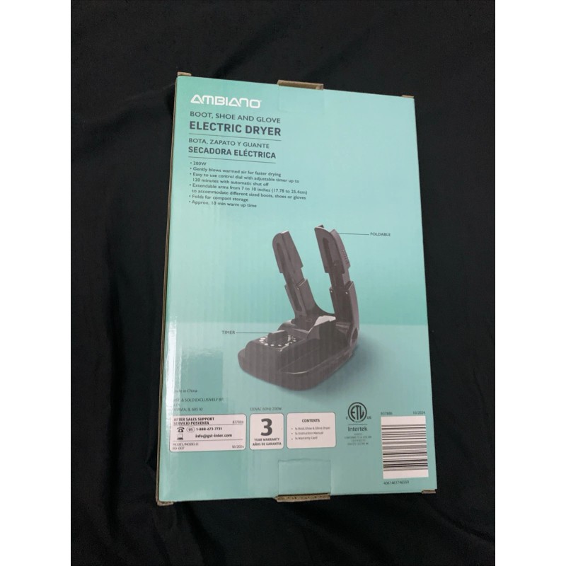 Ambiano Boot Shoe & Glove Dryer New In Box NIB