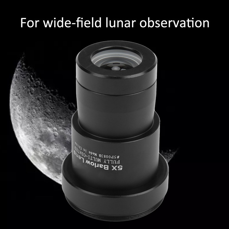 Barlow Lenses 1.25in 5X Green Film Telescope Barlow Lenses with