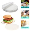 iDopick 500pcs Hamburger Patty Paper, 4.5IN Non-Stick Wax Papers, Round