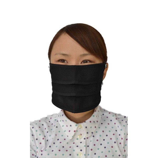 Patented 3D Structure: Dramatic. Breathing and conversation free! (Mamoruno UV mask) Black