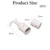 Window Opener Pole Hook,Set of Hook and Non-Slip Base,Universal Swan