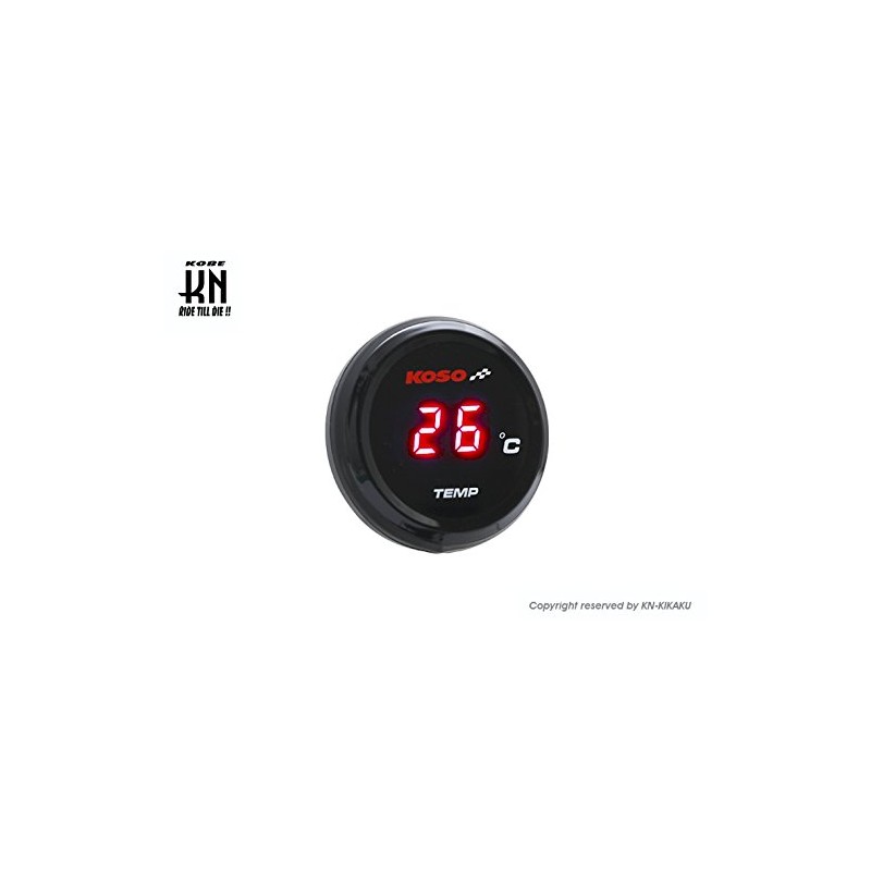 KN Planning KOSO LED Waterproof Motorcycle Motorcycle Thermometer Water Thermometer
