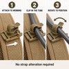 2-Pack Rotatable MOLLE Hydration Tube Clips for 20/25 mm Webbing,