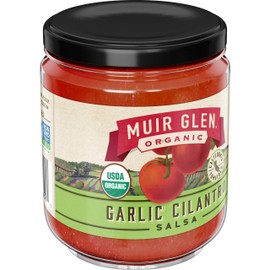 Muir Glen Organic Garlic Cilantro Salsa, 16 oz (Pack of 12)
