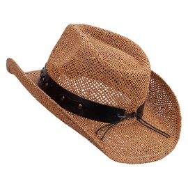 e4Hats.com Big Size Bull Emblem Cowboy Hat - Camel 2XL-3XL