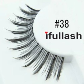 Ifullash #38 6,12 Pairs ifullash 100% Human Hair False Black Eyelashes  - 6 pairs