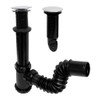 Fleximatic 2218NA Céspol para lavabo u ovalín, color negro, sistema