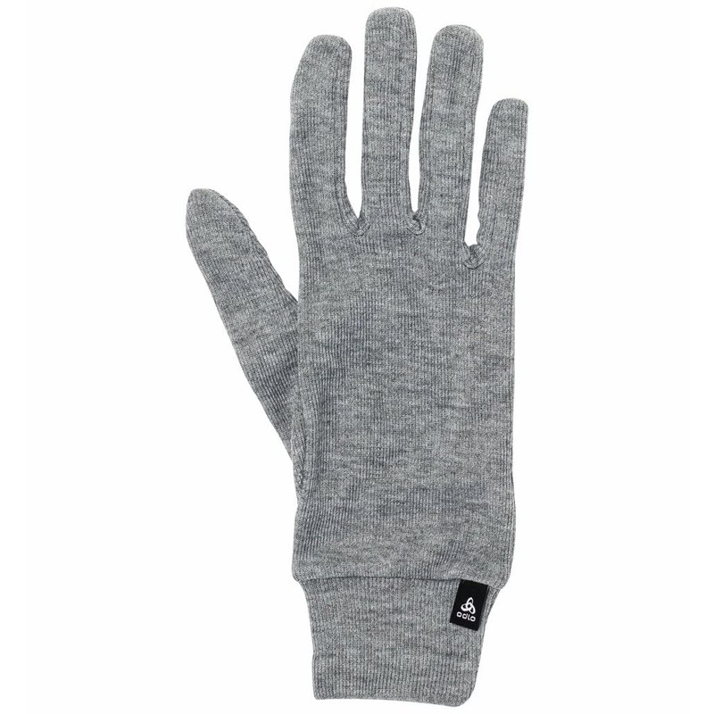 Odlo Unisex Active Warm Eco Gloves, Odlo Steel Grey Melange,
