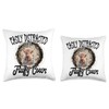 Easily Distracted by Fluffy Cows Highland Scottish Scotland Throw Pillow