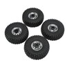 4PCS 1.9in Wheel Tires with 10 Holes Hub Uneven Gravel
