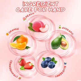 10 Pack Hand Cream Set, Natural Fruit Scent, Travel Size, Mini Hand Lotion, Moisturizing Hand Care Cream for Dry and Cracked Hands